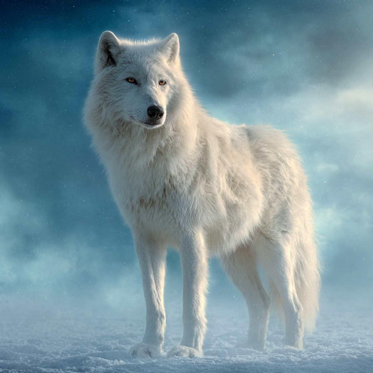 White Wolf of the Snow — original artwork