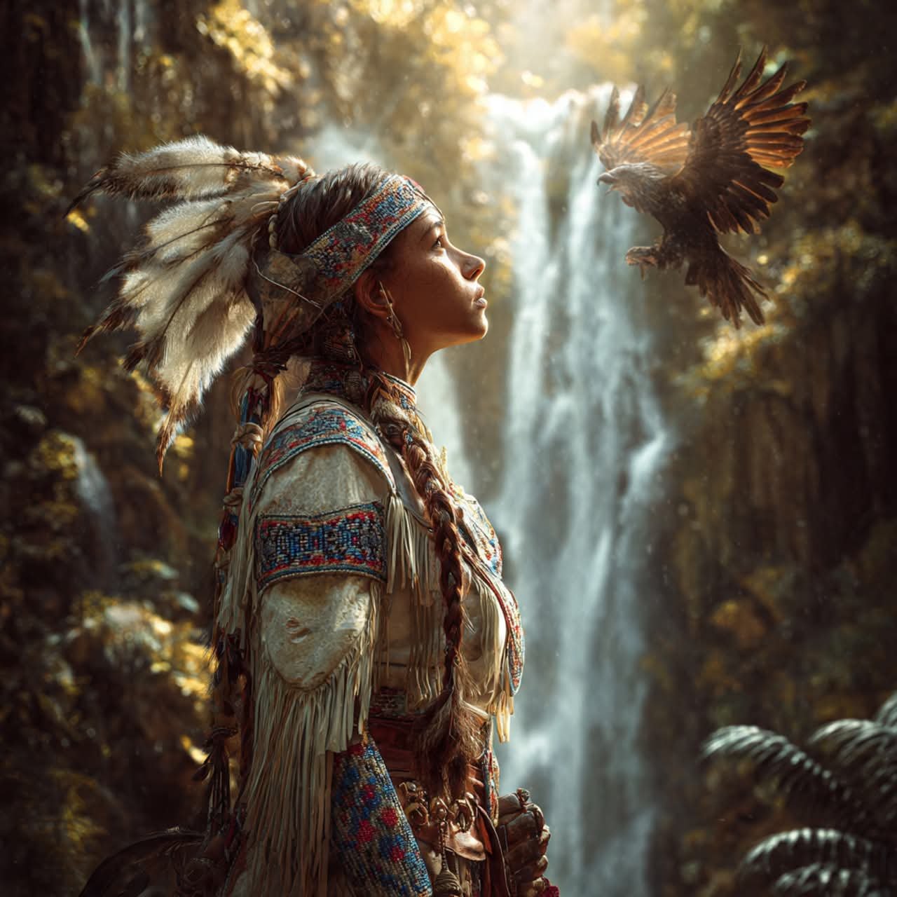 Keeper of the Waterfall — original artwork